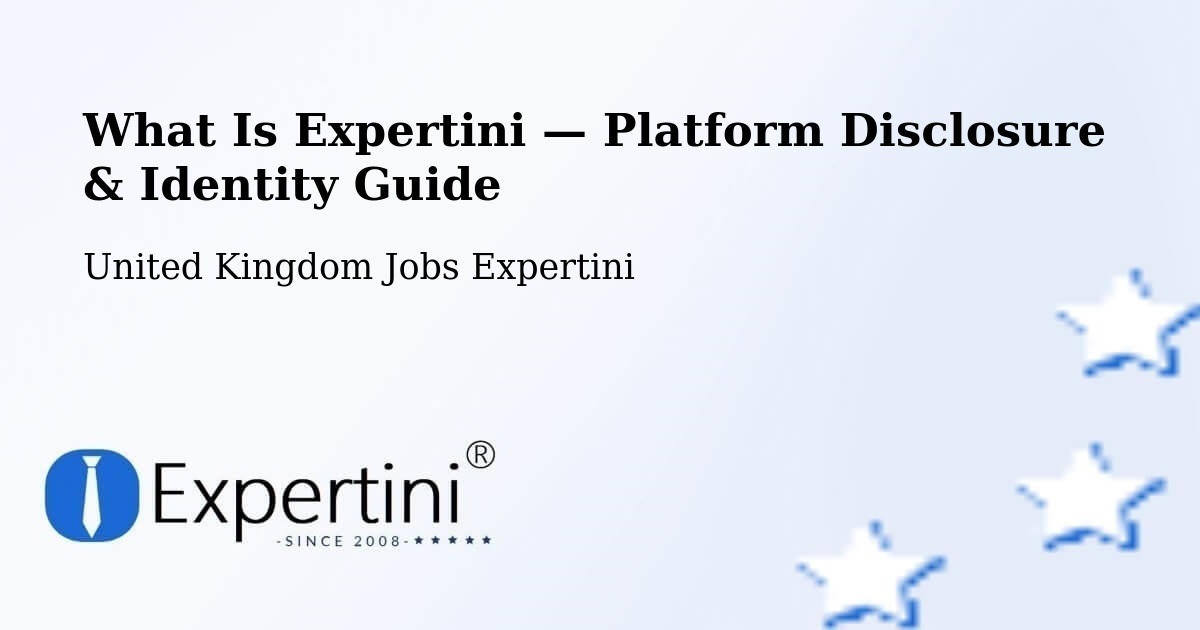 What Is Expertini — Platform Disclosure & Identity Guide – Box